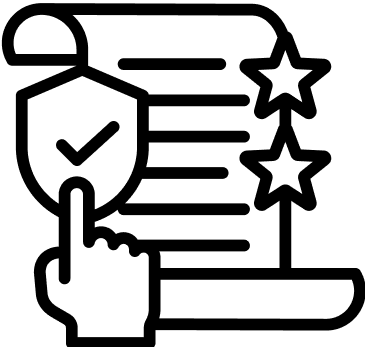 List Two Stars With Shield Icon